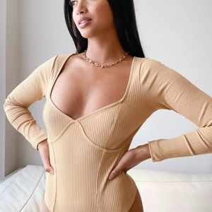 ASOS petite ribbed bodysuit